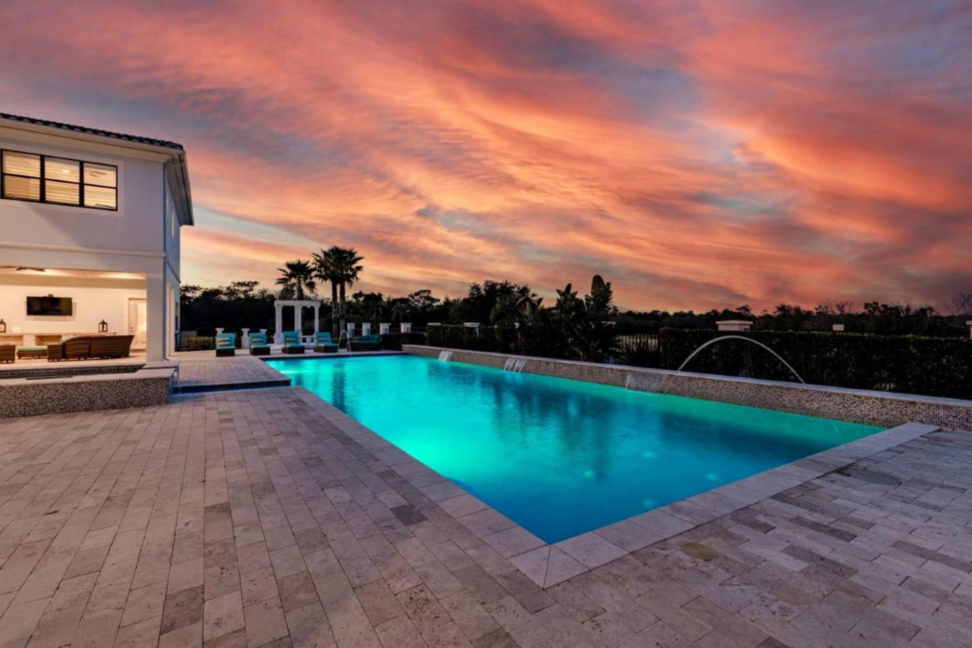 Beautiful 5 Star Mansion With Private Pool On The Prestigious Reunion Resort Orlando Mansion 6280 Kissimmee Exterior foto