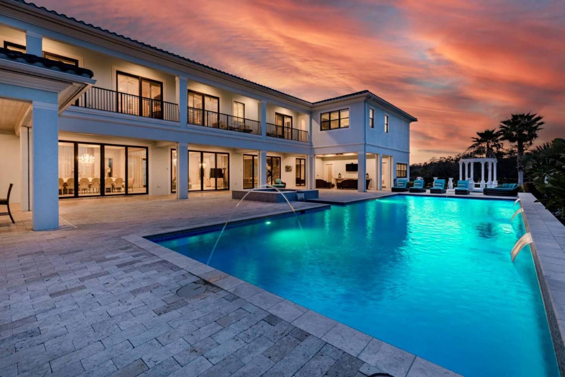 Beautiful 5 Star Mansion With Private Pool On The Prestigious Reunion Resort Orlando Mansion 6280 Kissimmee Exterior foto
